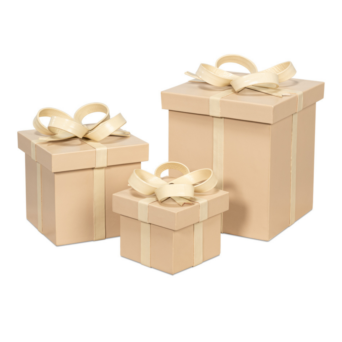 Ferrell Leather Holiday Boxes, Set of 3 – Eclectic Storage & Decor