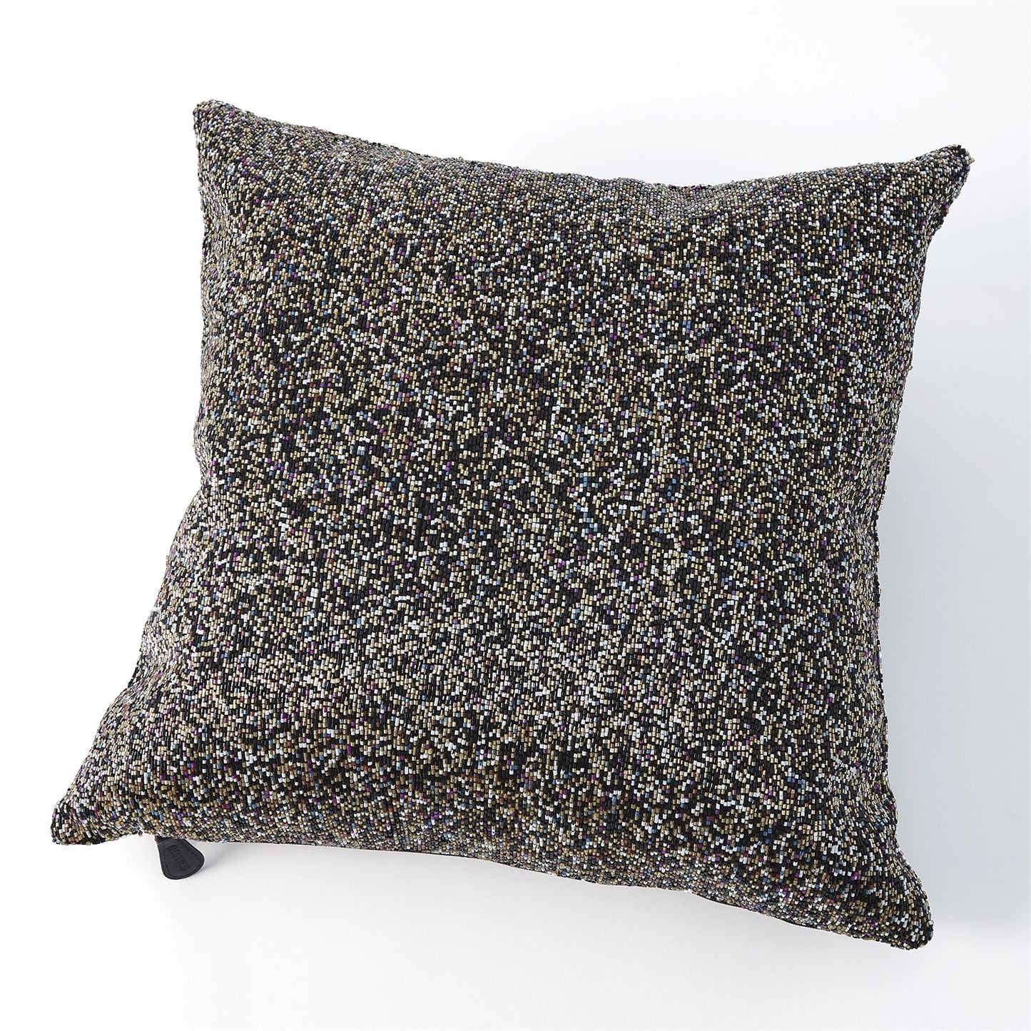 MULTI BEADED PILLOW-GOLD