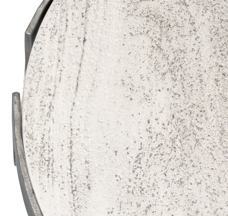 Phin End Table – Grey Traditional Design with Mango Wood Top