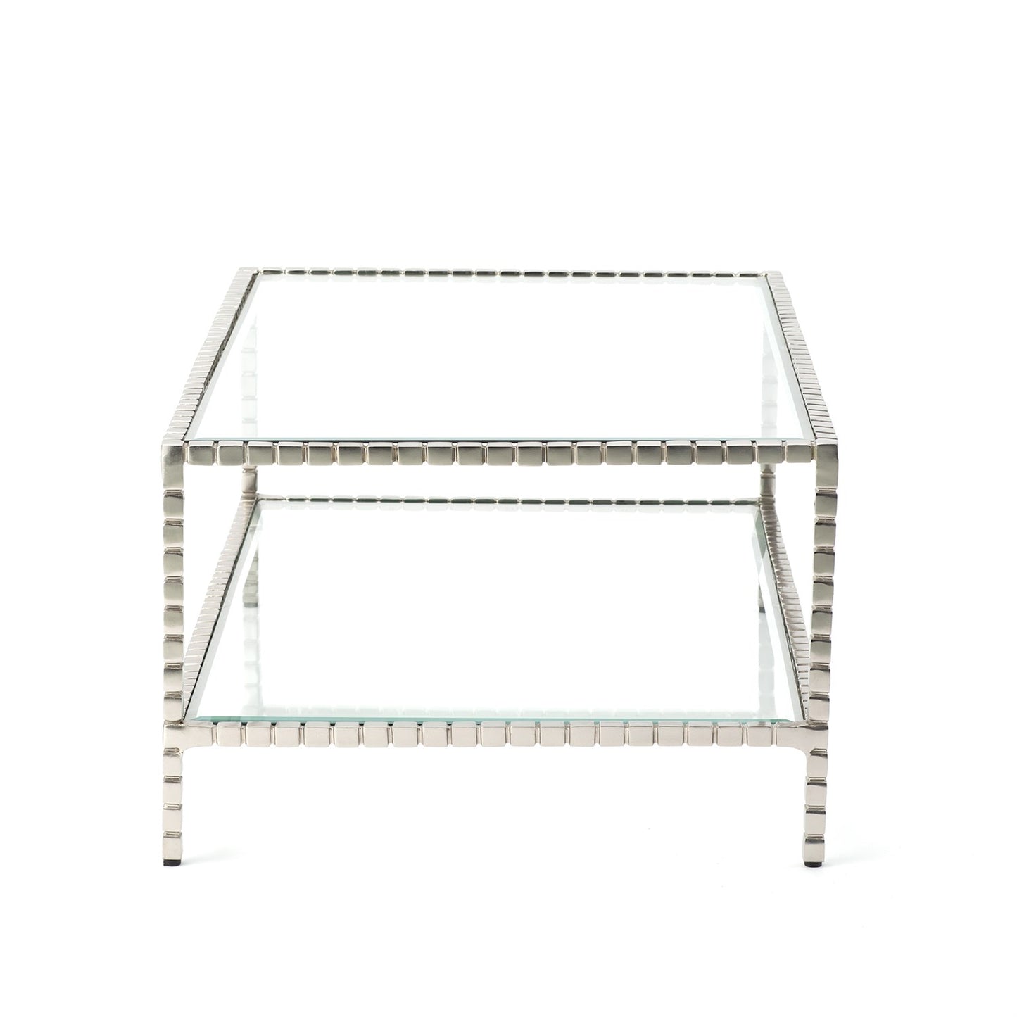 CUBE COFFEE TABLE-NICKEL