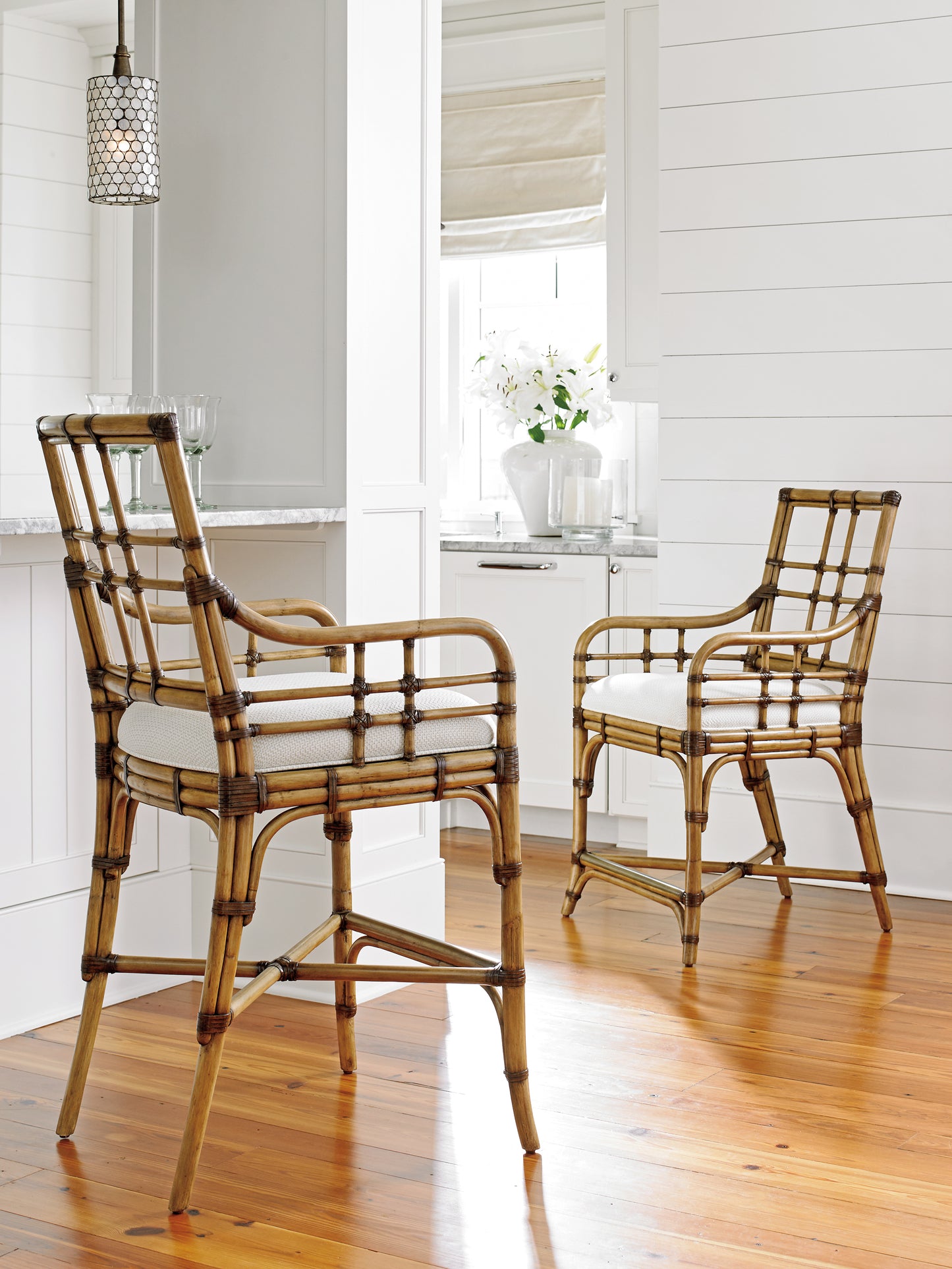 Tommy Bahama Home Lands End Bar Stool, Twin Palms Collection
