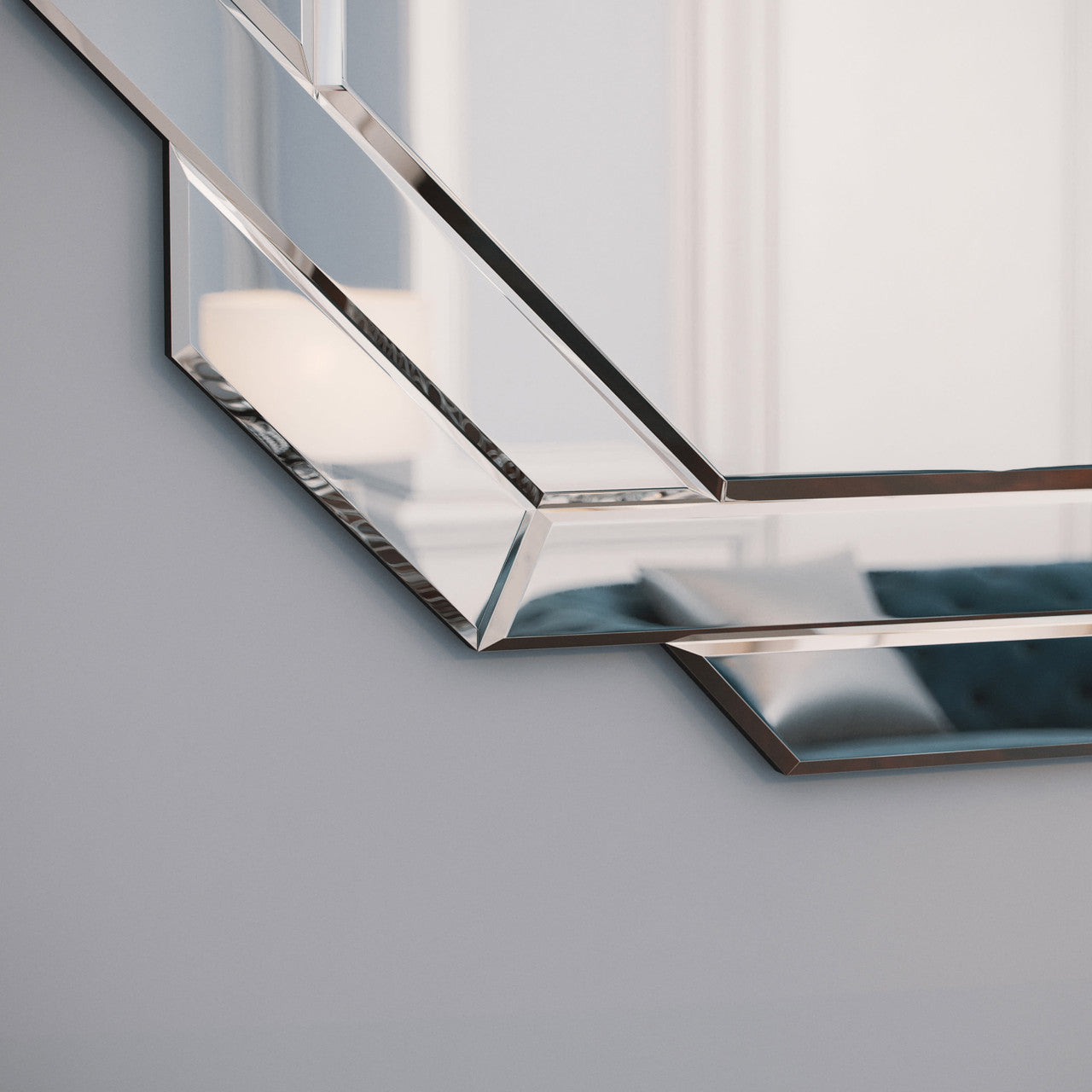 Circle of Squares Mirror