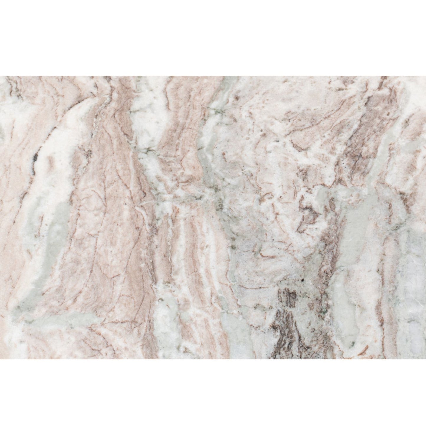 Trapezoid Side Table – Marble Top with Transitional Design
