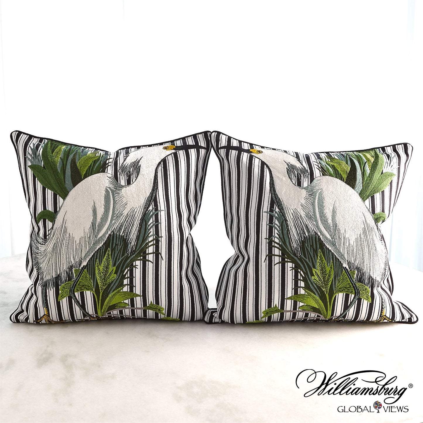 SNOWY EGRET PILLOWS