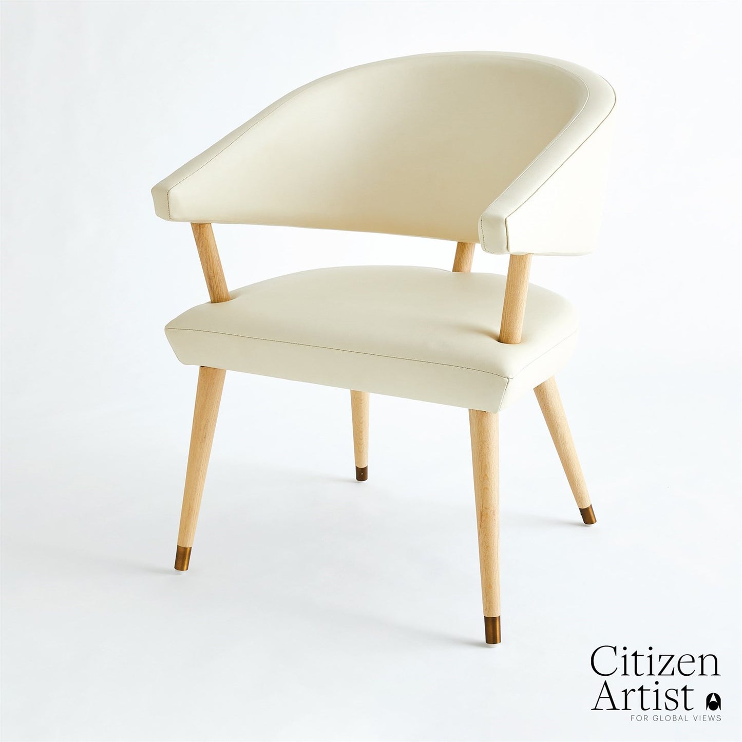 VERA DINING CHAIR-MILK LEATHER