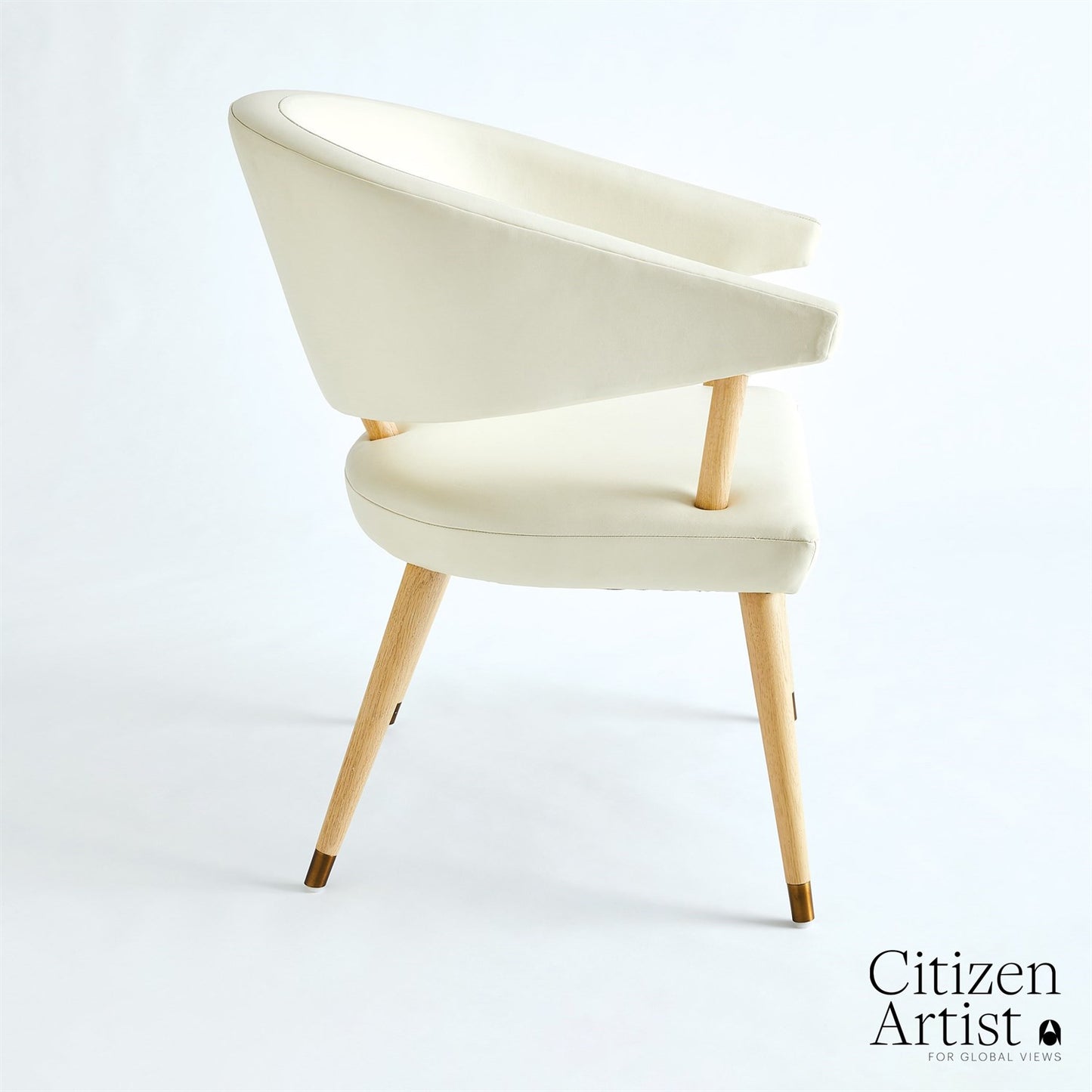 VERA DINING CHAIR-MILK LEATHER