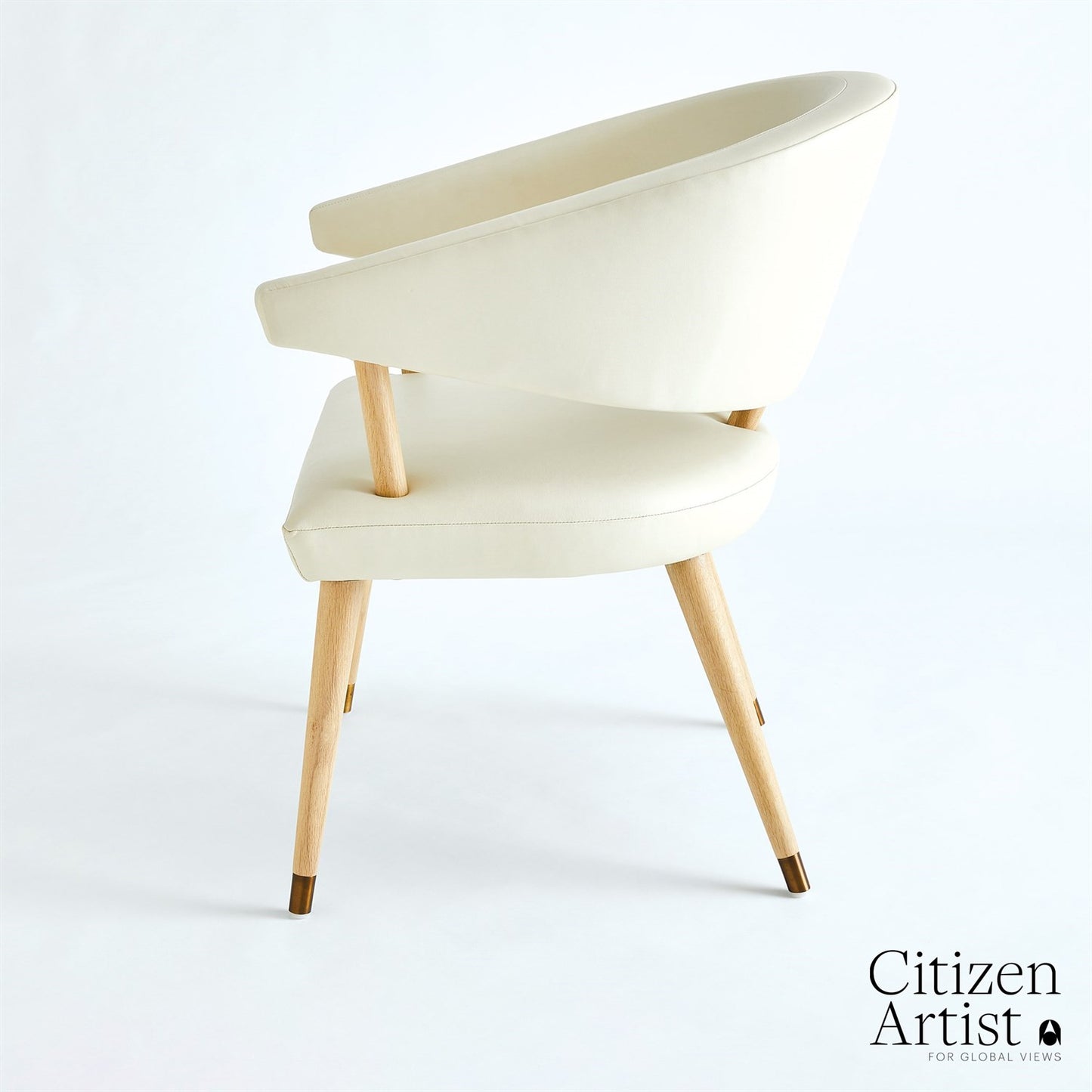 VERA DINING CHAIR-MILK LEATHER