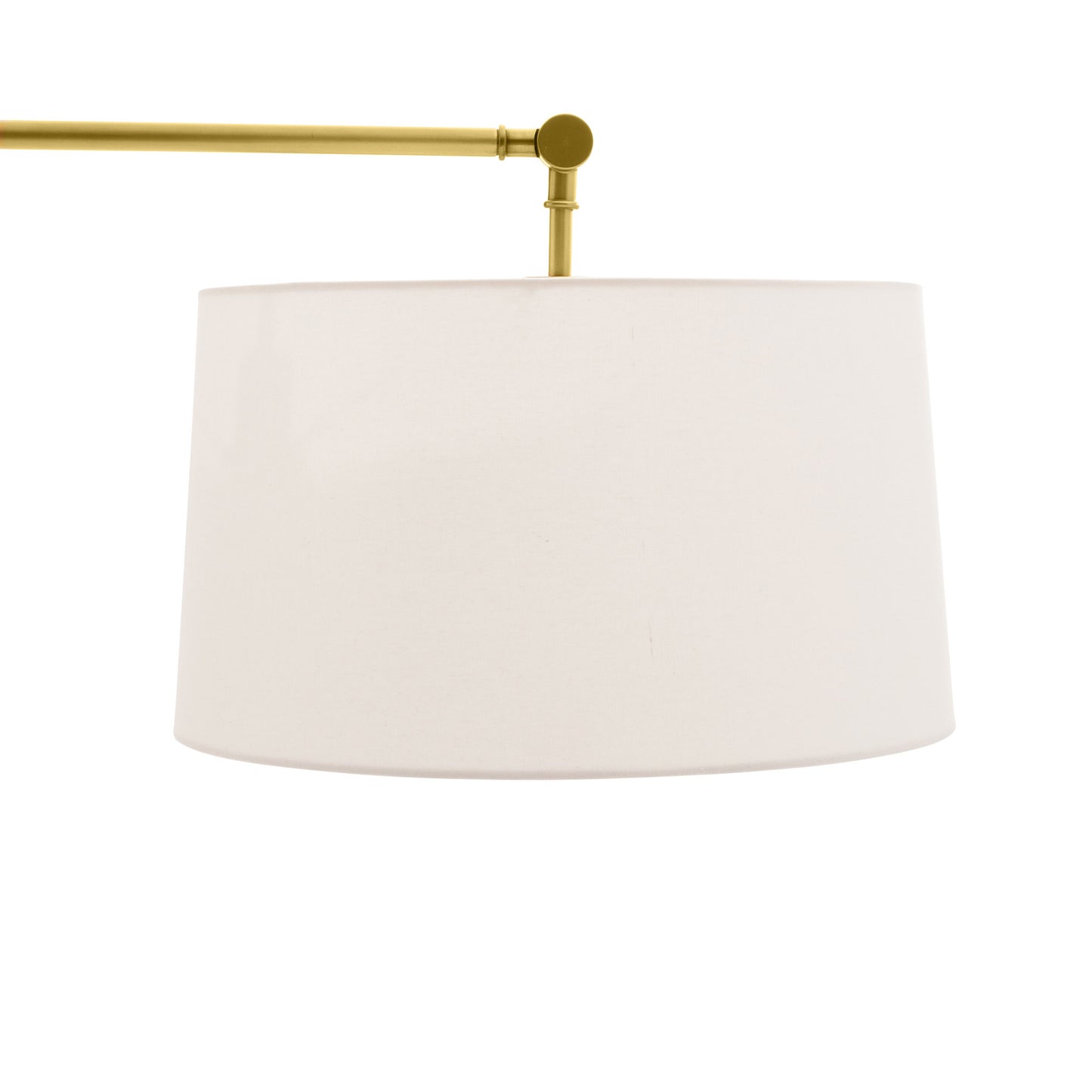 Newark Floor Lamp - Transitional Style with Cantilever Steel Construction and White Marble Base