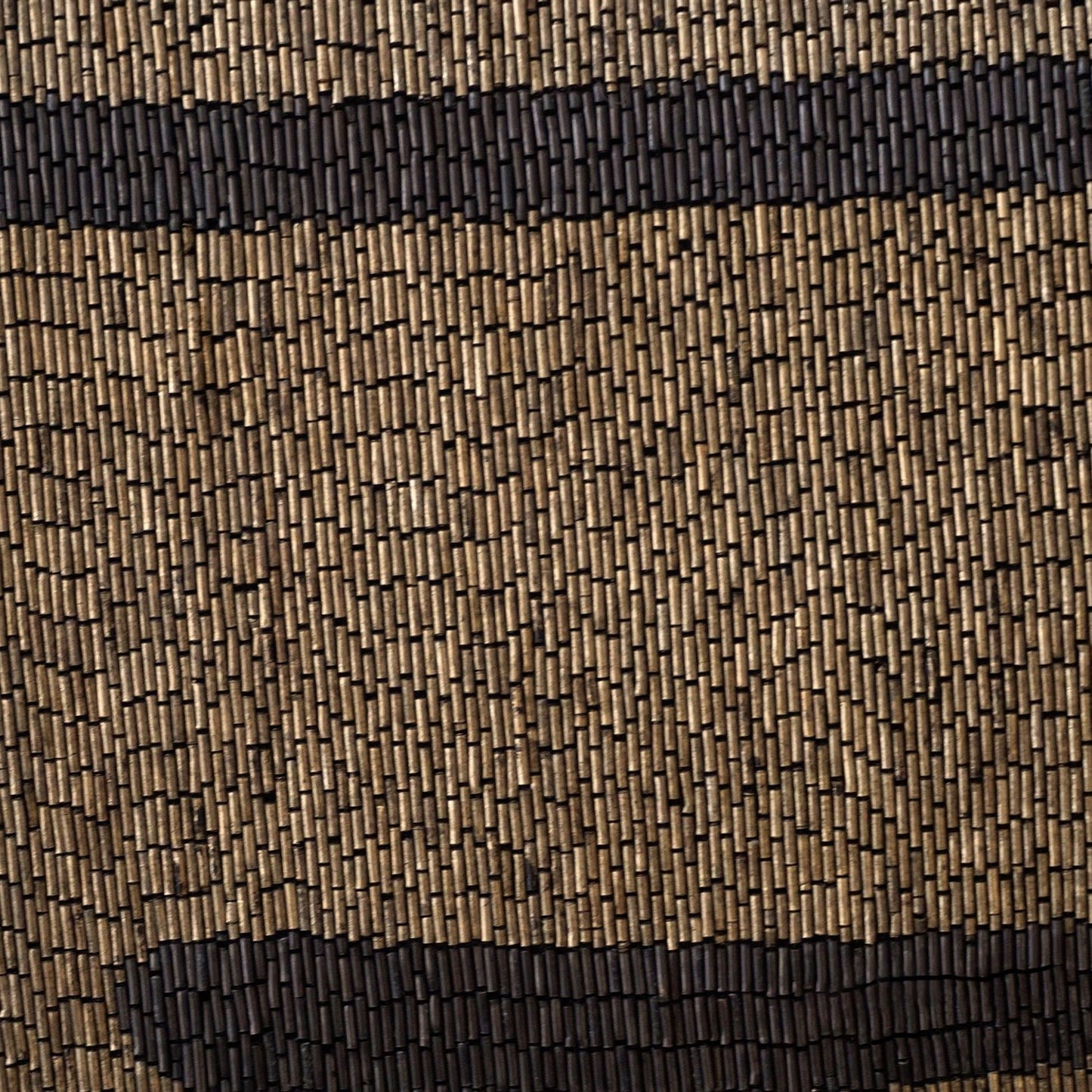 SEED BEADED PILLOW-GOLD/BLACK