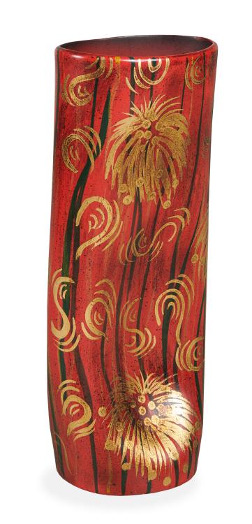 MMaitland-Smith 8388-21 - Floral Gold Leaf Vase
