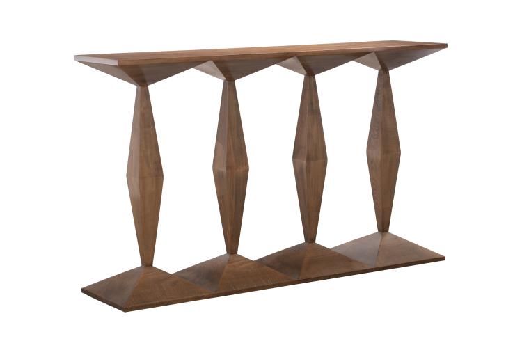 Aruba Console Table – Sculptural Beech Wood Design