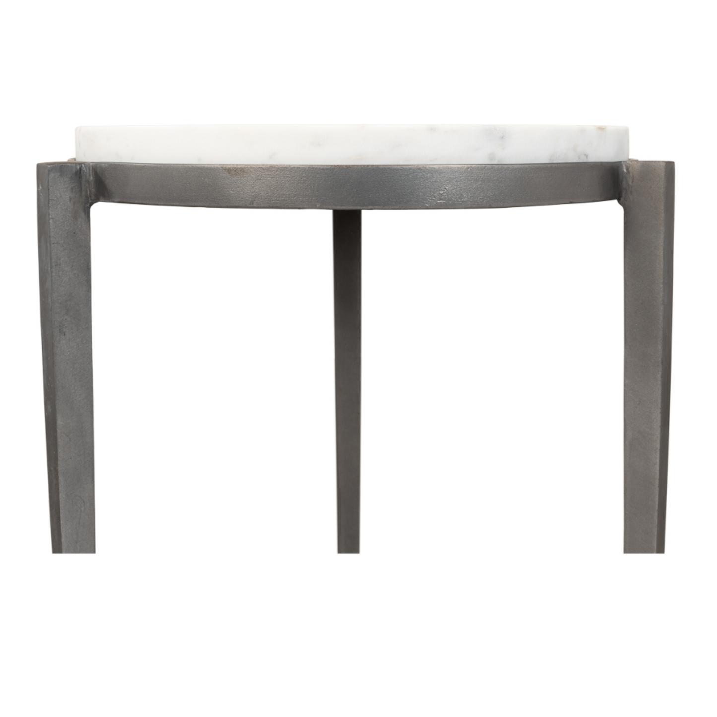 Gabi Marble Top Side Table – White Eclectic Design