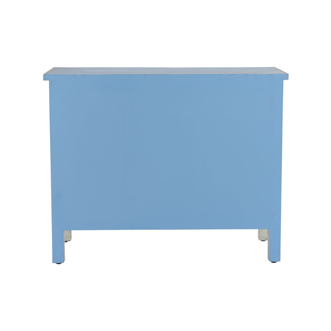 Milford Chest – Handcrafted 4-Drawer Bone Inlay Chest in Blue, Gray, or Natural Finish
