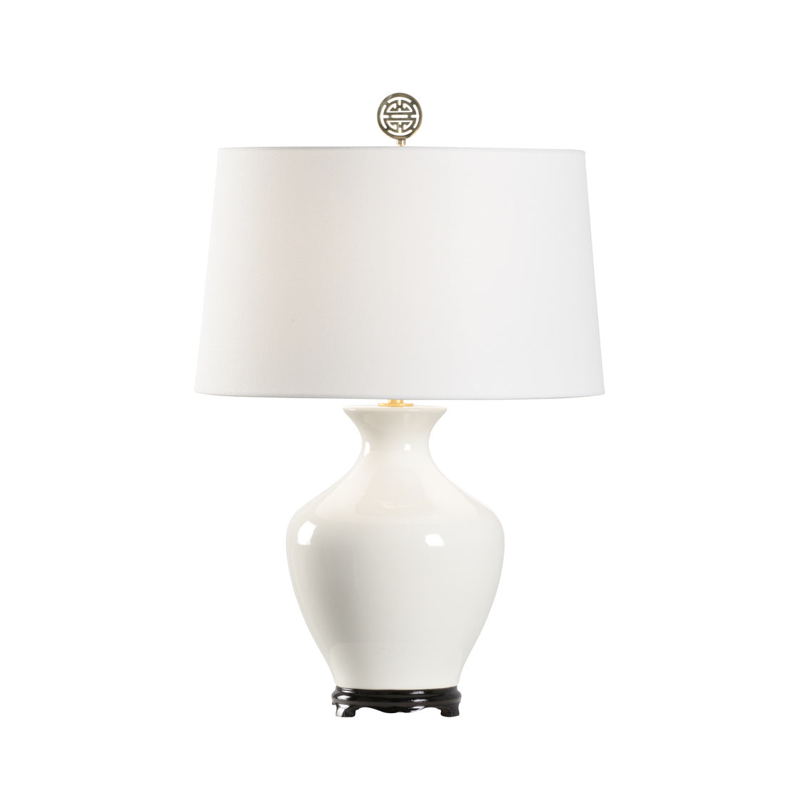 Parkway Lamp - Handcrafted Chinoiserie Style in Tofu Glaze or Spicy Mustard Finish