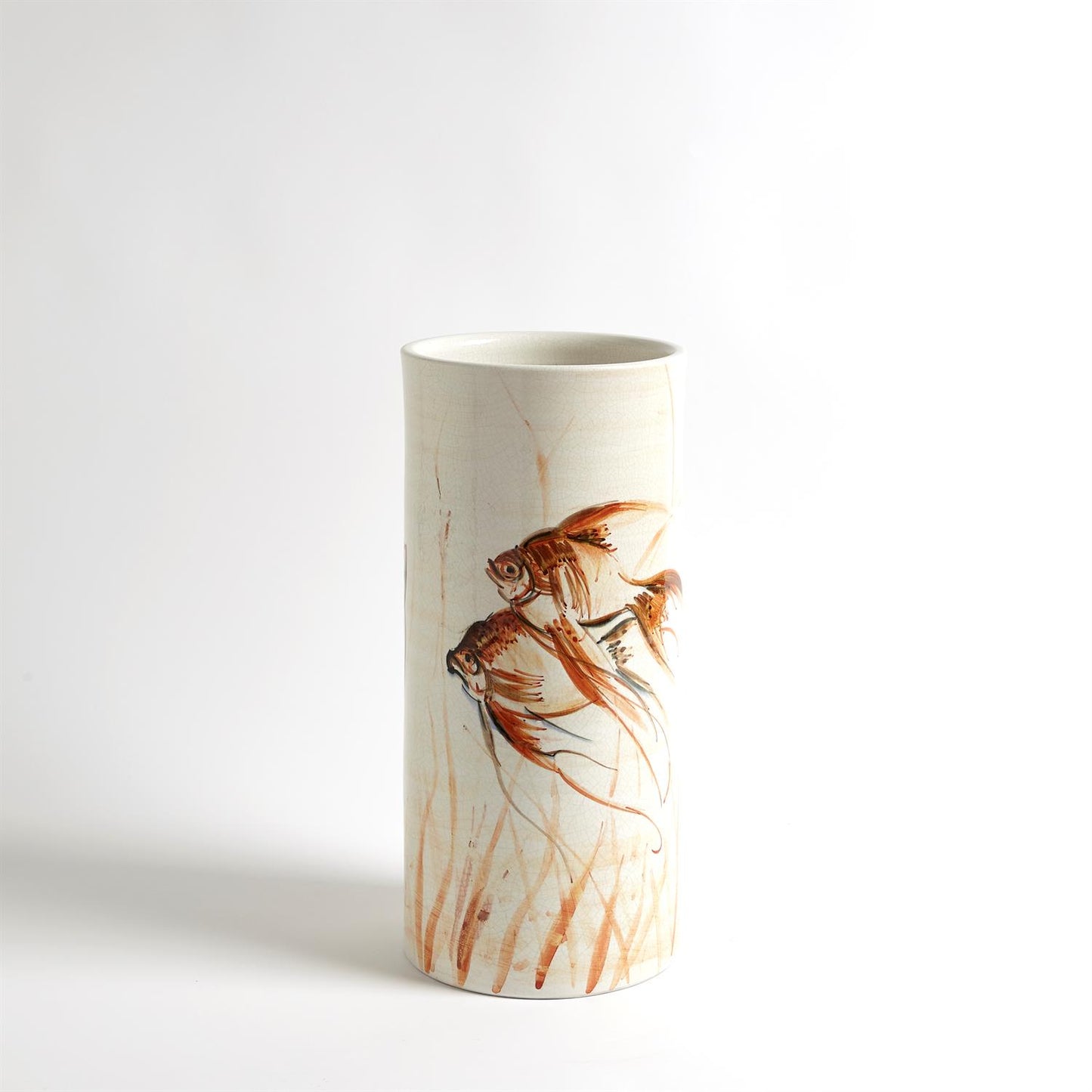 GOLDFISHVASE-HAND PAINTED