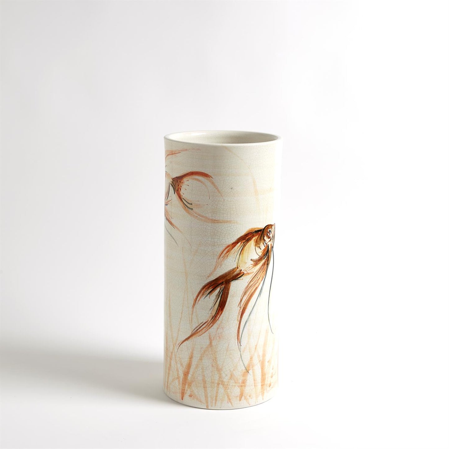 GOLDFISHVASE-HAND PAINTED