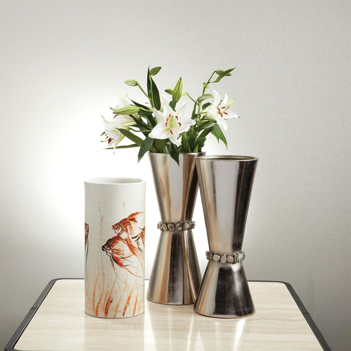 GOLDFISHVASE-HAND PAINTED