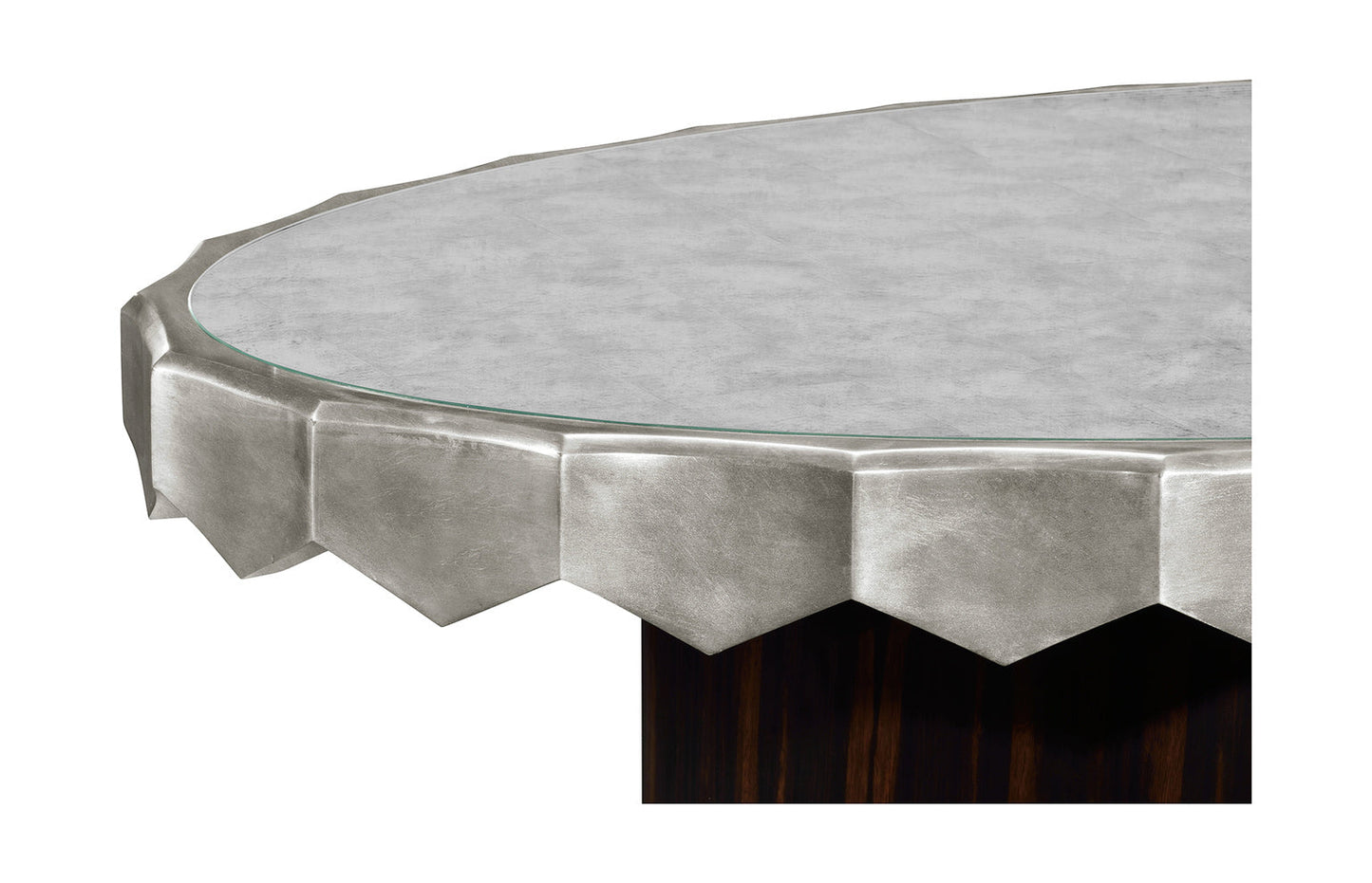 Églomisé Oval Cocktail Table,