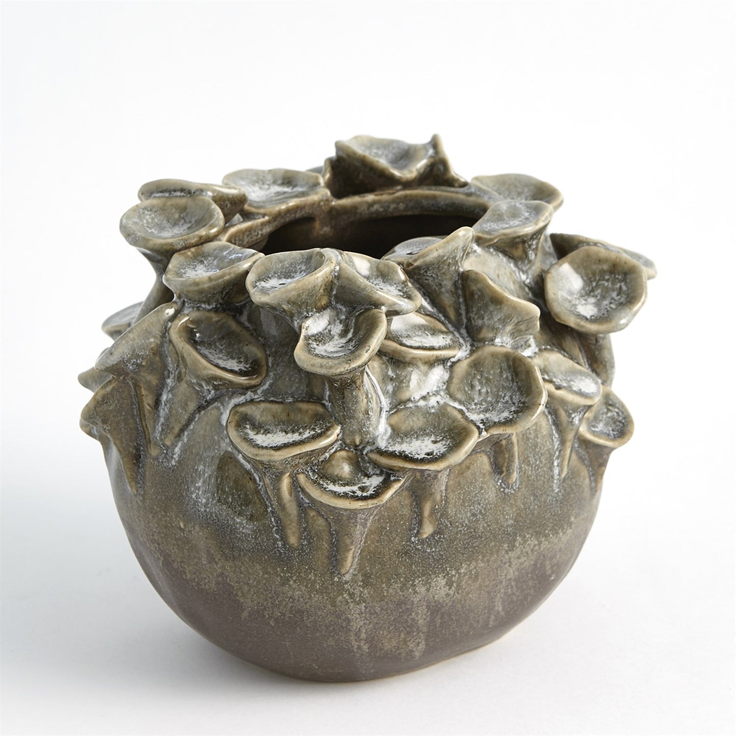 FLAT SEA CORAL VASE-REACTIVE SAGE