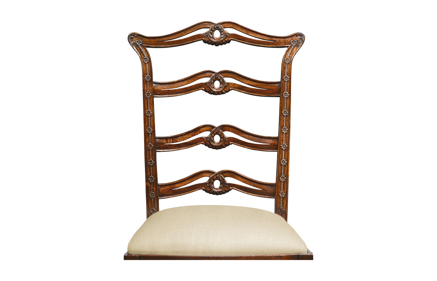 Chippendale style mahogany pierced back dining side chair