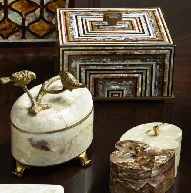 Maitland Smith DOUBLE HEART BOXES-8115-11