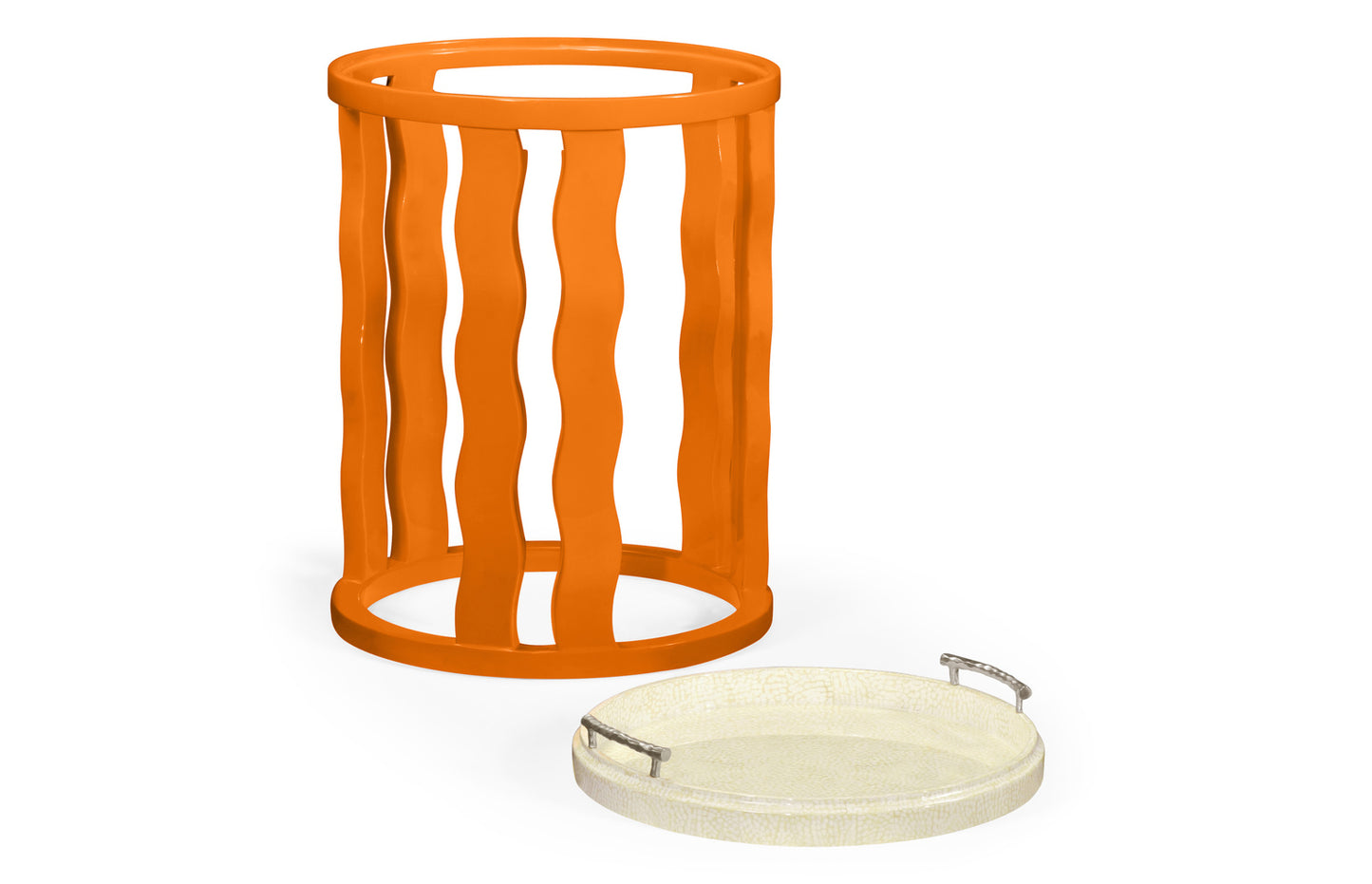 Persimmon Side Table with Reversible Top 495522-PEP