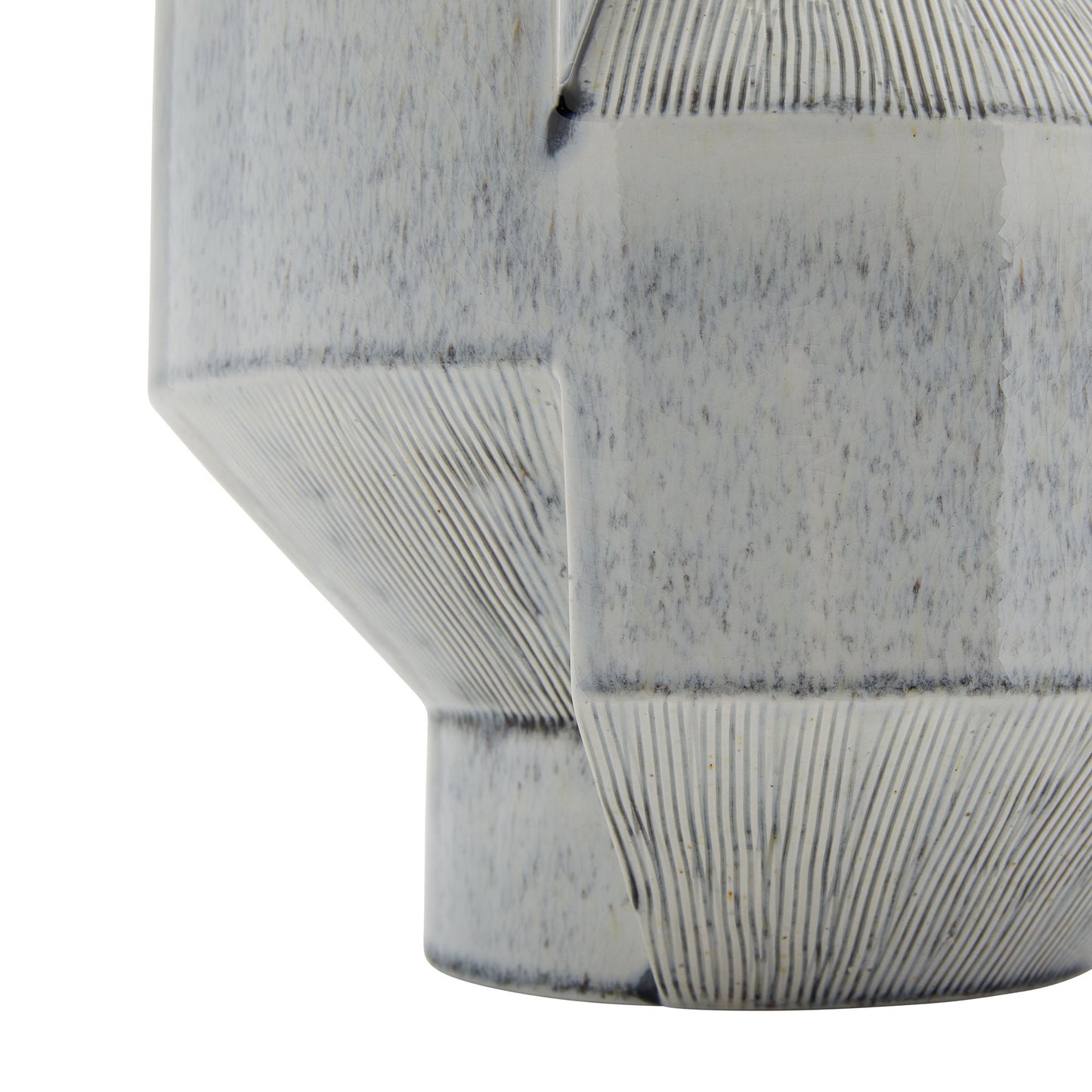 Marley Vase - Unique Porcelain Sculptural Design - Ice Reactive Glaze - Contemporary Home Decor