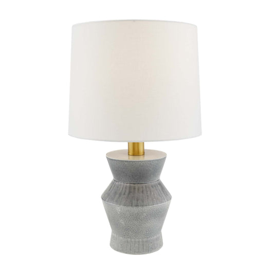 Southlake Ceramic Totem-Style Lamp with Ice Reactive Glaze