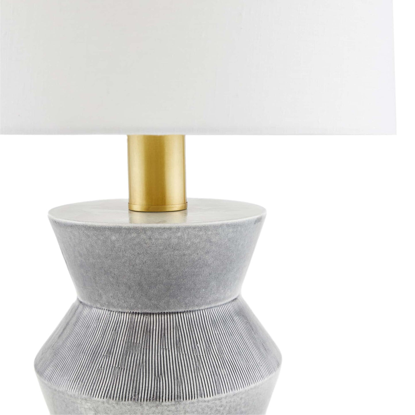 Southlake Ceramic Totem-Style Lamp with Ice Reactive Glaze