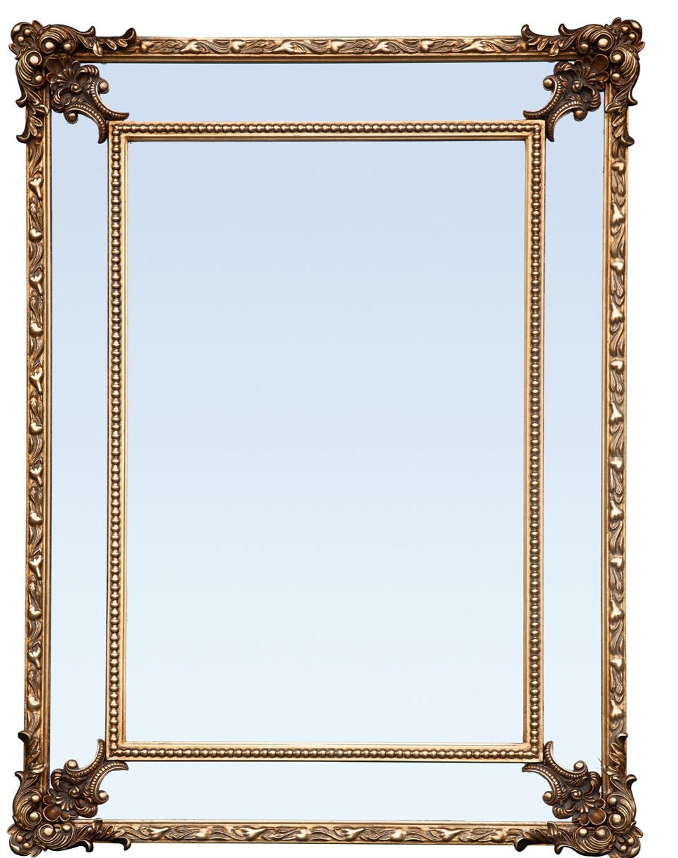 Antique Gold Baroque Mirror - Timeless Elegance for Your Home Decor  Piece