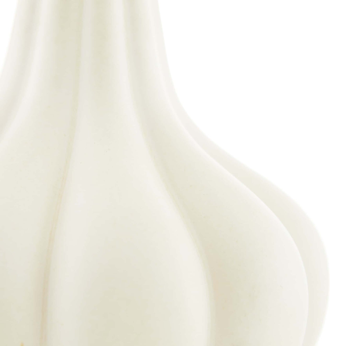 Pali Lamp - Matte Ivory Ceramic Table Lamp with Acrylic Base