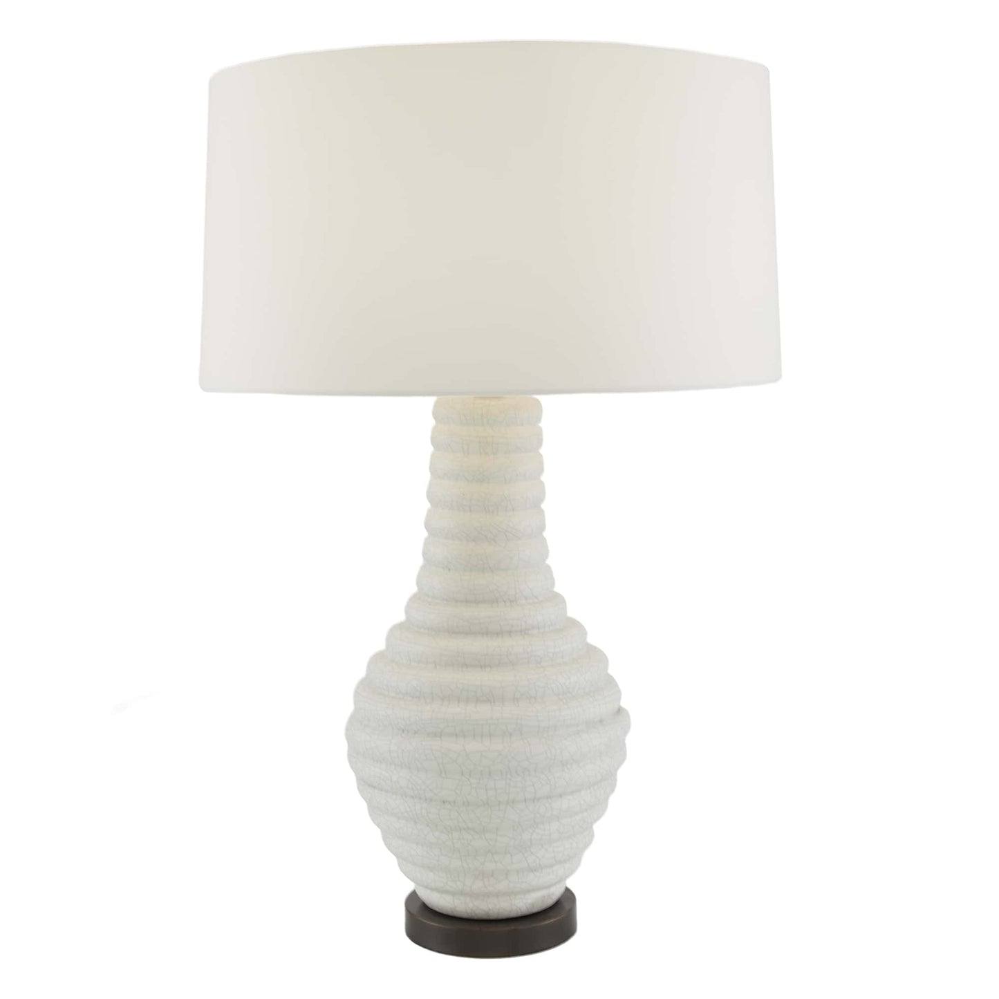 Bartoli Lamp - Timeless Elegance in Antique Brass and Off-White Finish