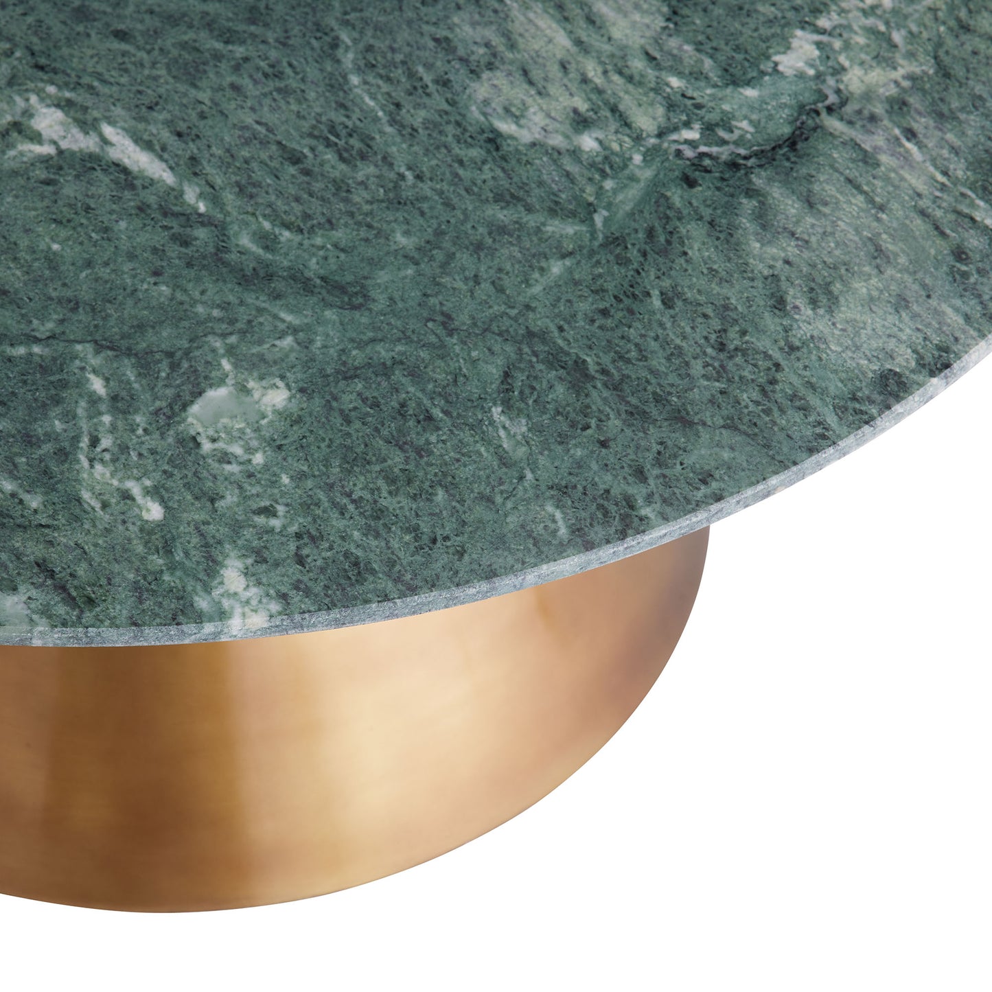 Josie Marble and Antique Brass Coffee Table - Elegant Design with Natural Materials