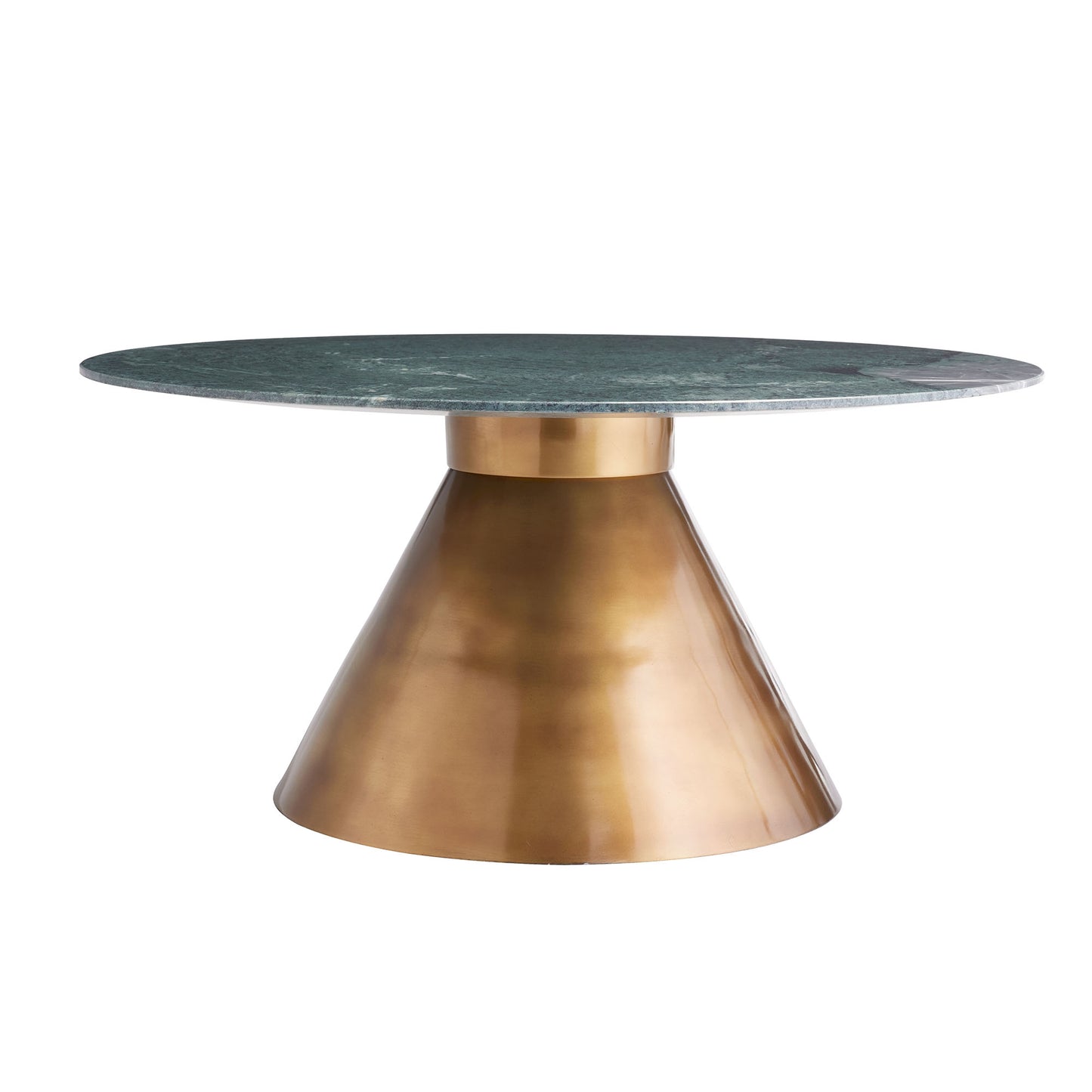 Josie Marble and Antique Brass Coffee Table - Elegant Design with Natural Materials