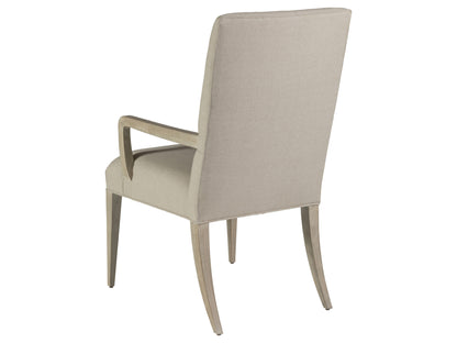 Artistica Home Cohesion Program – Madox Upholstered Arm Chair – Stylish Comfort in Gray Mist Linen