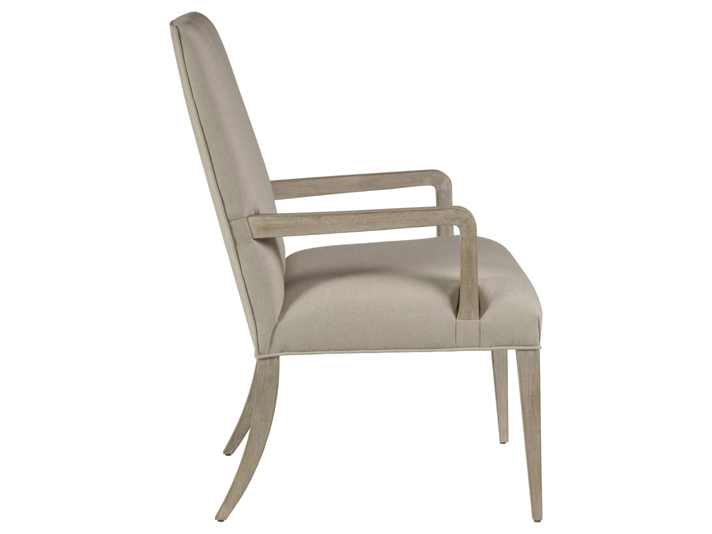 Artistica Home Cohesion Program – Madox Upholstered Arm Chair – Stylish Comfort in Gray Mist Linen