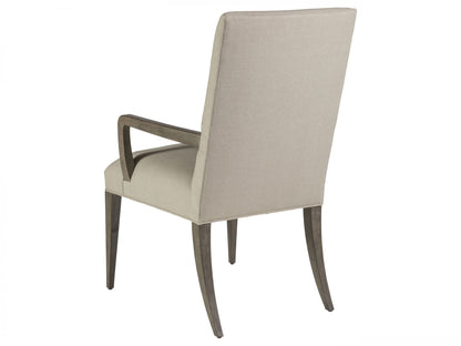 Artistica Home Cohesion Program – Madox Upholstered Arm Chair – Stylish Comfort in Gray Mist Linen