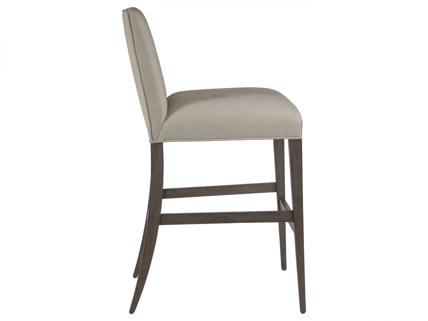 Madox Upholstered Low Back Barstool – Traditional Mahogany Barstool