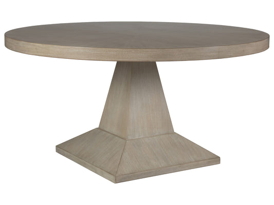 Chronicle Round Dining Table - Contemporary Design in Whitewashed Mahogany by Artistica Home