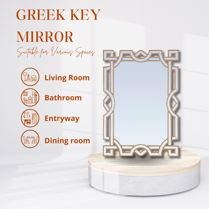 Extravaganza Mirror - Geometric Gold-Molded Elegance with Hand-Cut Panes