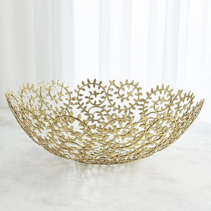 LEAFY BOWLS-BRASS