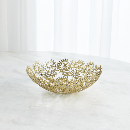 LEAFY BOWLS-BRASS