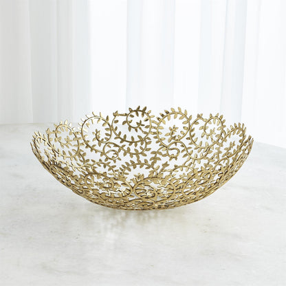 LEAFY BOWLS-BRASS