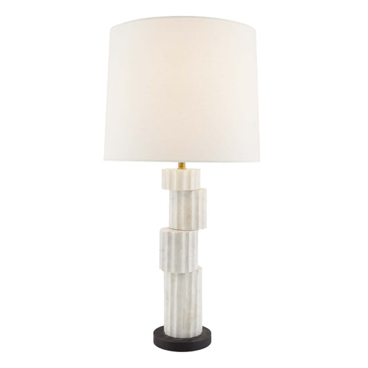 Paladia Lamp - Conceptual White Marble Table Lamp