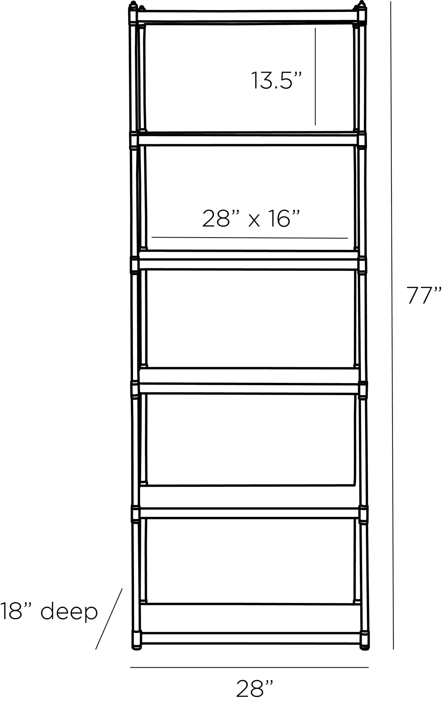 Arteriors Home Natalie Etagere – Blonde Oak & Cognac Leather Bookshelf