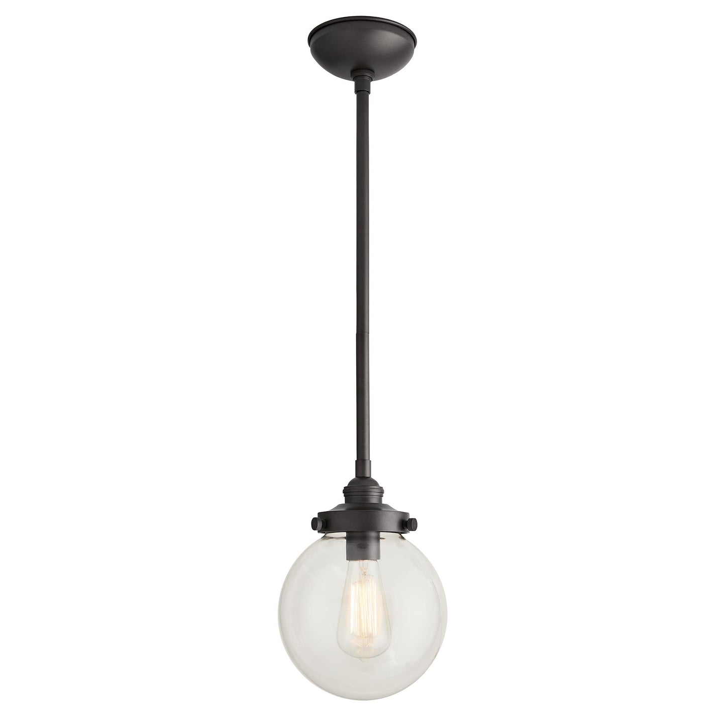 Reeves Small Outdoor Pendant - Contemporary Hanging Light Fixture for Outdoor Spaces