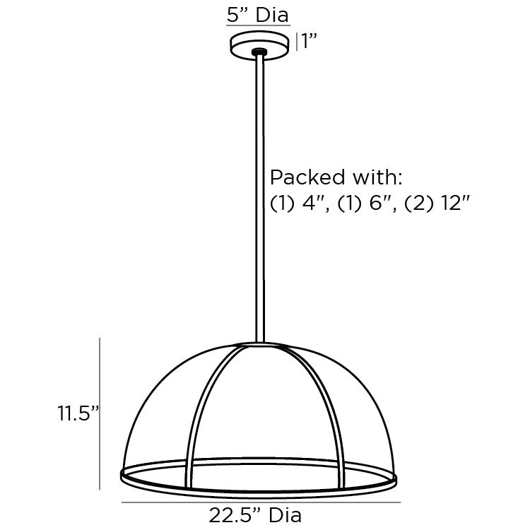 Palma Rattan Pendant Light with Antique Brass Finish - Damp Rated