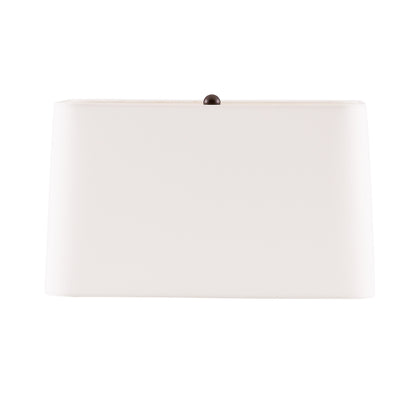 Nuevo Lamp - White Alabaster Sculptural Form with Bronze Accent