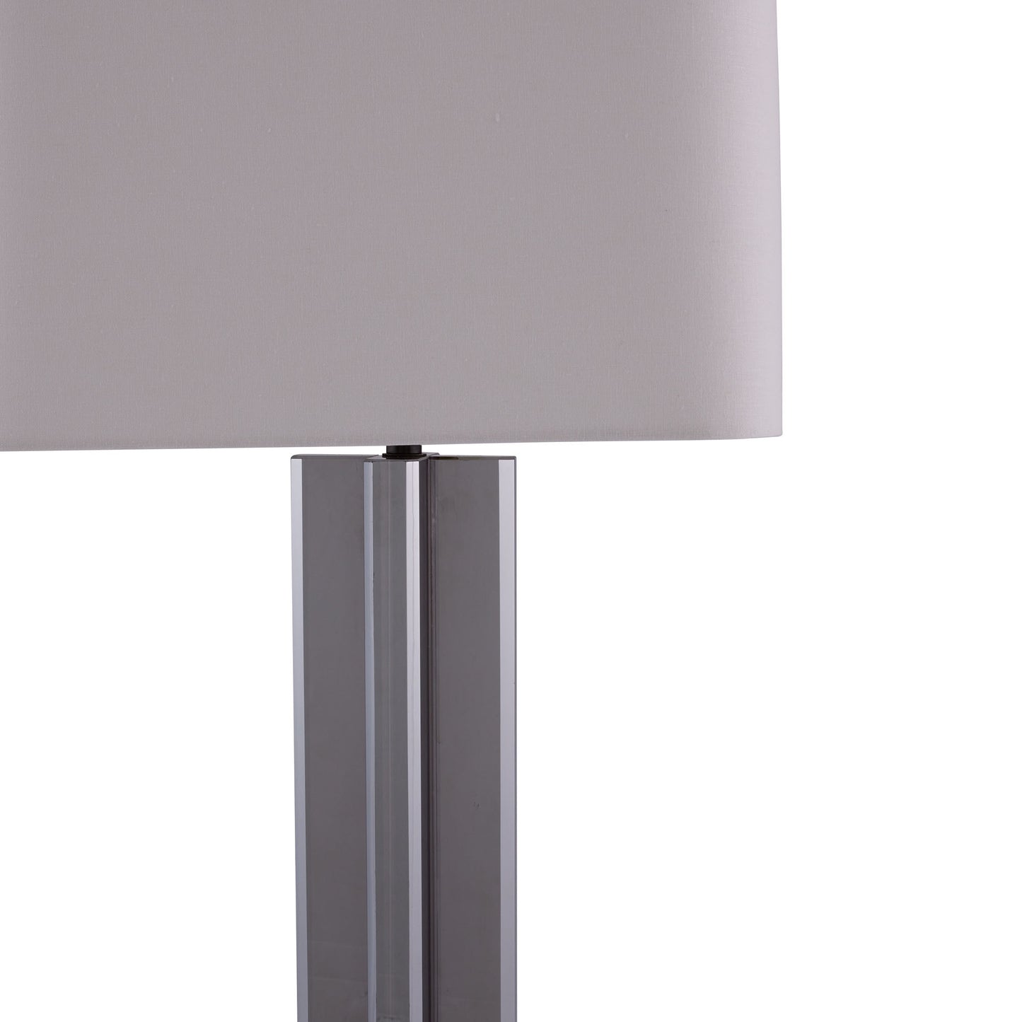 Malabo Lamp - Smoke Crystal with Bronze Finish