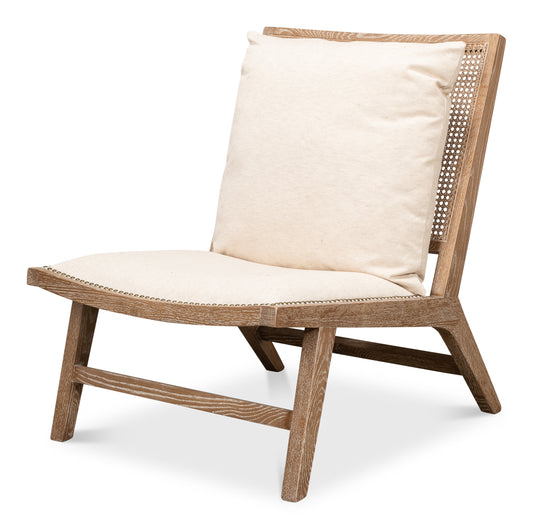 Mia Chair - Beige Traditional Upholstered Chair, Sarreid